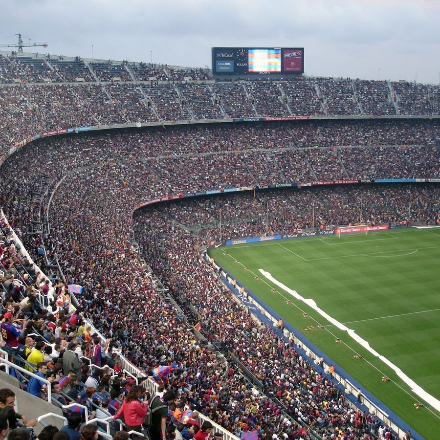 Crowd at a sports complex stadium